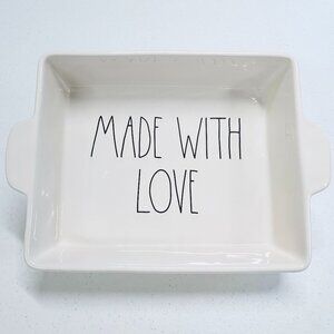 Rae Dunn MADE WITH LOVE Baking Pan Dish